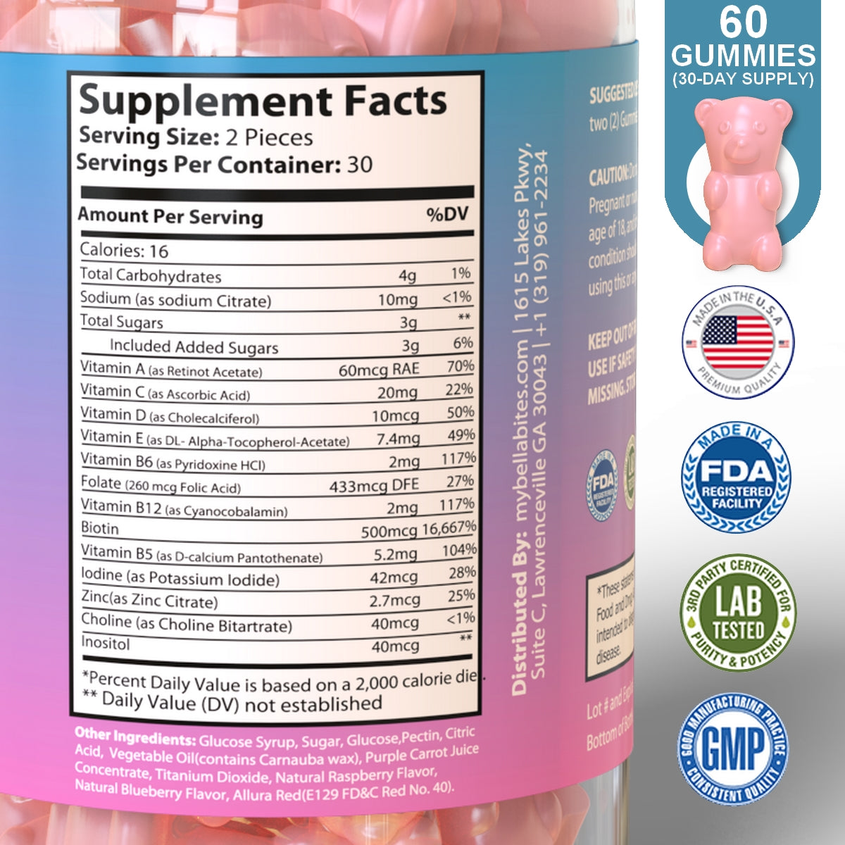 LUSH LOCKS - Hair Vitamin Gummies