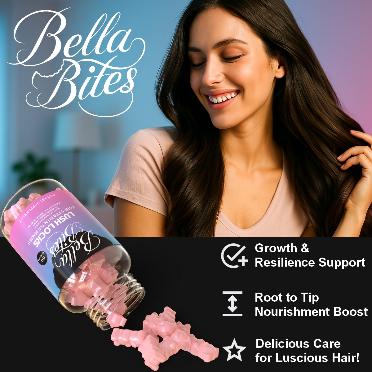 LUSH LOCKS - Hair Vitamin Gummies